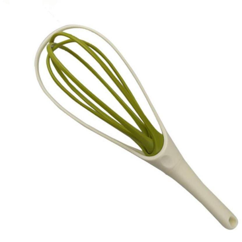 Kitchen food mixing gadgets, swirling 12 inch hand-held PP whisk