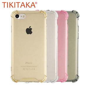 i6 4.7/ Plus 5.5! Transparent Clear Soft TPU Silicon Case for Apple iphone 6 6S / Plus Back Cover Shockproof Cushion Accessories