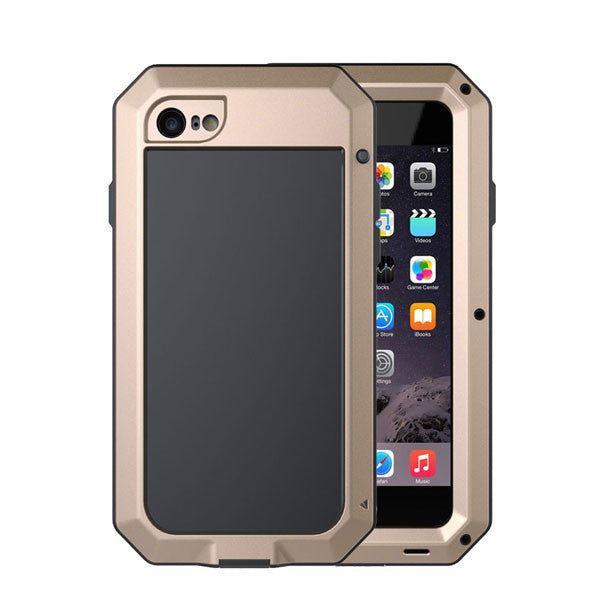 Luxury Doom Armor Dropproof Shockproof Metal Aluminum Case + Silicon Protective Cover for iPhone 7 6 6S Plus 5 5s SE Phone Cases