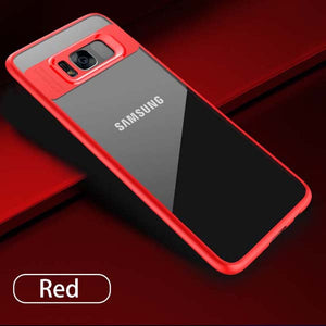Luxury Clear Case For Samsung Galaxy S8 S8 Plus Fitted Cases Slim Transparent Capinhas PC & TPU Silicone Cover Shockproof Armor